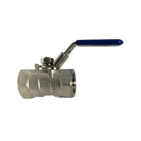 Ball Valve, 1Piece, 38 Nominal, FNPT, 1000 Psi WOG, Standard Port, Media Gas, Oil And Water, 316